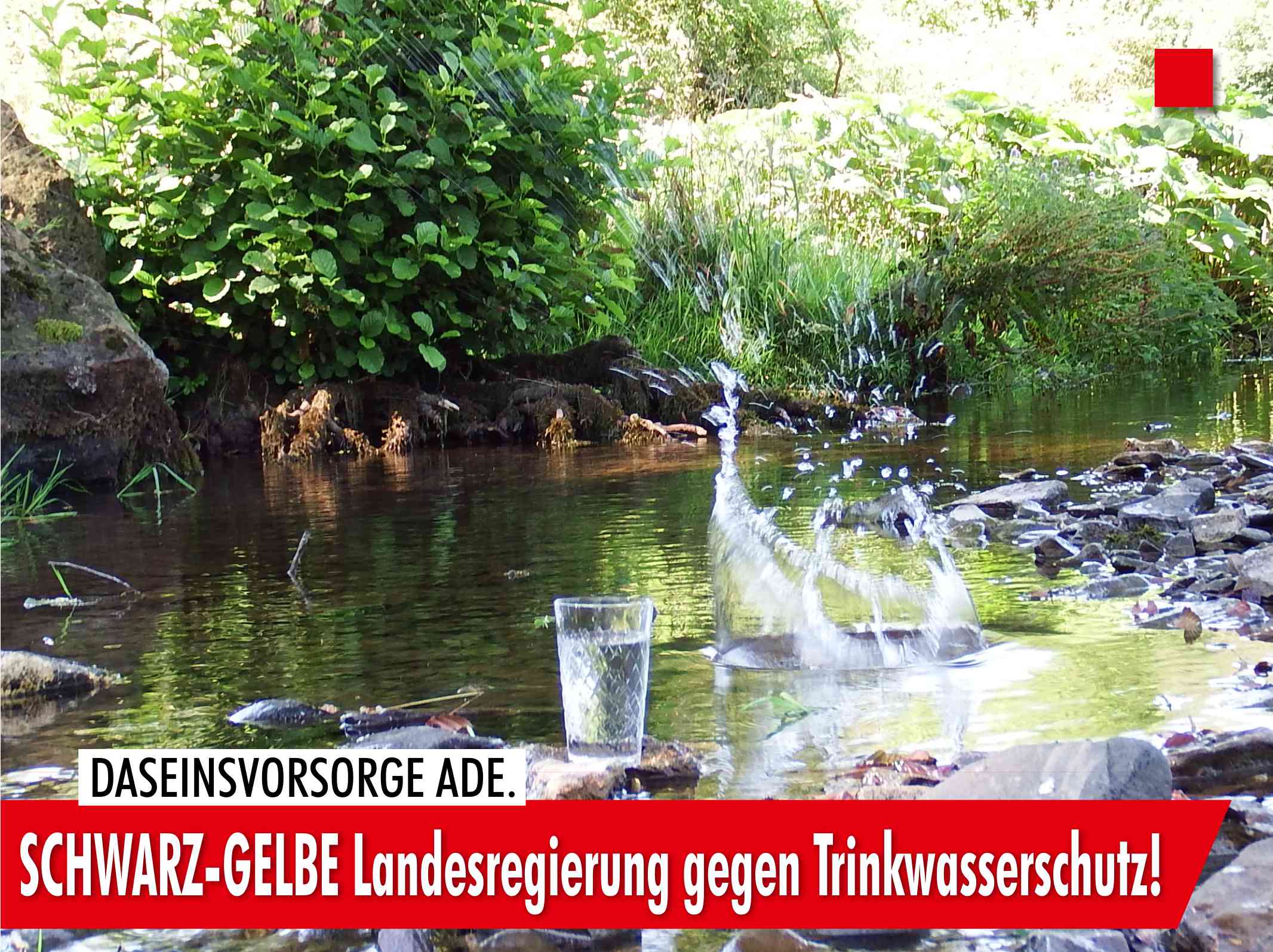 Mehr über den Artikel erfahren NRW Landesregierung gegen Trinkwasserschutz